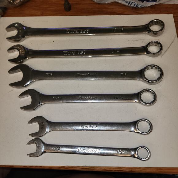 DURALAST SAE STANDARD WRENCH SET  6 PIECE - Picture 1 of 10